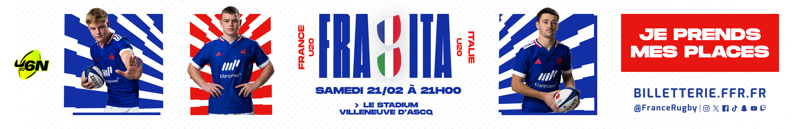 BANDEAU FRANCE MOINS DE 20 ANS